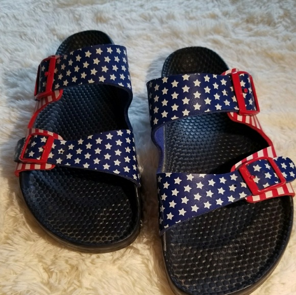 Birkenstock Birkis America Flag Sandals 